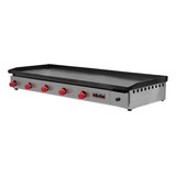 Chapa De Aço Grande Inox 130x50 Reforçada Lanches Porção