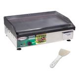 Chapa Elétrica Ind P/ Lanches 65x45cm Inox Profissional 220v