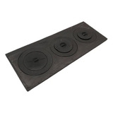 Chapa Fogão À Lenha Mineira 3 F C/red 67x29x25,5 São Geraldo Cor Preto