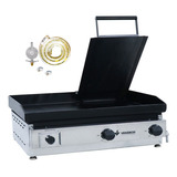 Chapa Gás Inox 65 Cm C65p Com Prensa + Kit Gás - Venâncio