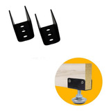 Chapa U 18mm Para Sapata Rosca 1/4 Preta 20 Unidades