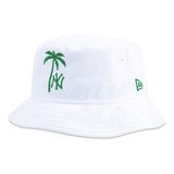 Chapéu New Era Bucket New York Yankees Vacation Off White