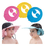 Chapéu Para Banho Bebê Anti Shampoo Protetor De Olhos