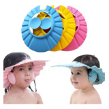 Chapéu Para Banho Bebê Protetor De Olhos Anti Shampoo