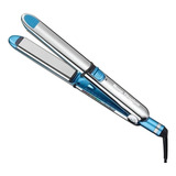 Chapinha De Cabelo Babylisspro Nano Titanium Optima 3000 Babss3000t Prata E Azul 220v. Prancha Alisadora De 3,2cm, Em Aço Inoxidável E Com Placas De Titânio. Função Dupla, Alisa E Faz Cachos.