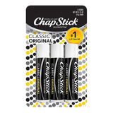 Chapstick Hidratante Labial Classic Original 3 Unidades