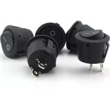 Chave Redonda Tic Tac Botão Liga Desliga Auxilar On Off 12v