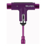 Chave T Skate Silver Catraca Purple