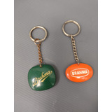 Chaveiro Antigo Cerveja Brahma 2 Pçs (verde+ Laranja)