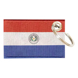 Chaveiro Bordado Bandeira Paraguai 5,5x3,5 Sublimado