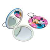 Chaveiro Espelho Duplo P/ Bolsa Mochila Brinde Lembrancinha