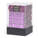 Chessex Dnd - Conjunto De Dados D&d Dice-12mm Gemini Black,