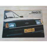 Chevette 84 Folder Propaganda Concessionária Prospecto Imk1