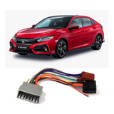 Chicote Honda Civic 2017 A 2020 Adaptador Som Rádio Dvd Cd