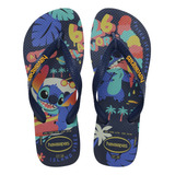 Chinelo Havaianas Adulto Top Disney Stitch E Pato Donald