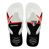 Chinelo Havainas São Paulo Top Times Oficial Tricolor Nf
