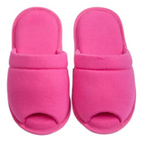 Chinelo Pantufa Feminina Aberta Em Malha Cotton Day