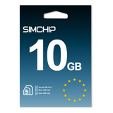 Chip Europa Lite 10 Países - 10gb - 30 Dias