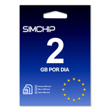 Chip Europa Premium +40 Países - 2gb Por Dia - 15 Dias