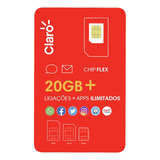 Chip Flex Com 20gb De Internet + Ligações + Apps Ilimitados