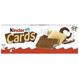 Chocolate Kinder Cards Biscoito 128 G Importado