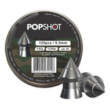 Chumbinho Popshot Plus Pointed 5,5mm C/125 Un Perfuração