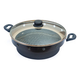 Churrasqueira De Fogão Aluminio Sem Carvao- Preto/creme