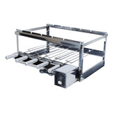 Churrasqueira Grill Giratória Com 5 Espetos Rotativos Inox Cor 1 - Motor Lado Esquerdo Padrão 110v/220v