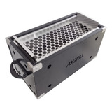 Churrasqueira Portátil A Carvão Grelha Moeda Inox A3 Grill Cor Preto