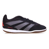 Chuteira Infantil Futsal Predator Club adidas Cor Cblack/grefou/lucred Tamanho 33 Br