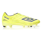 Chuteira Masculina Campo Ultimate Umbro Cor Limão Marinho Verde Limao Tamanho 41 Br