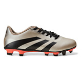Chuteira Masculina Predator Artilheira 24 Campo adidas Cor Cinza Desenho Do Tecido Lisa Tamanho 39 Br