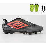 Chuteira Umbro Campo + Meião + Caneleira