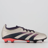 Chuteira adidas Predator League Fg Campo Juvenil Prata