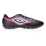 Chuteiras De Futebol Umbro Cannon U01fb00246 Cor Preto Cinza Rosa Fluor Com Sola Tf Adequada Para Grama Sintética Masculino 43 Br
