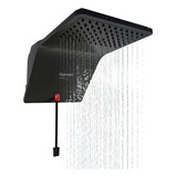 Chuveiro Ducha Eletrônica Ducali Com Led Zagonel Preta 220v
