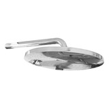 Chuveiro Ducha Fria Externo Aço Inox 31cm Redondo Piscina