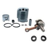 Cilindro Pistão Virabrequim 44mm Mini Moto 49cc 2 Tempos