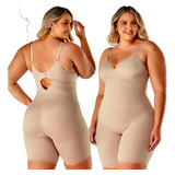 Cinta Body Modelador Macaquinho Plus Size Com Perna 350725