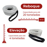 Cinta Elevação Carga 4ton 3mts 100mm Fator Seg. 5:1 Branca