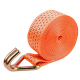 Cinta Fita 5 Toneladas 50mm 9 Metros Amarrar Carga Reforçada Cor Laranja