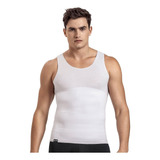 Cinta Modeladora Masculina Regata Compressão Diminui Barriga