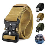 Cinto Masculino Cinto Tático Com Fivela De Metal