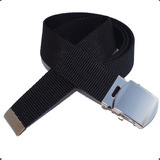 Cinto Militar Larg 3,5cm Nylon (polipropileno) Preto Tamanho Ajustável Até 135cm (tamanho Total)