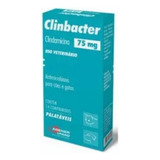 Clinbacter 75mg Agener União Antimicrobiano Cães E Gatos