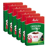 Coador De Café De Papel Filtro Melitta N4 Kit 6