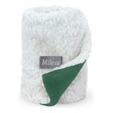 Cobertor Pet Cachorro Gato Dupla Face Coberdrom Macio Sherpa Cor Verde