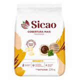 Cobertura Fracionada Sabor Chocolate Branco Sicao Mais 2,05 Kg Gotas