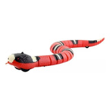 Cobra Brinquedo Gato Interativo Cão Pet Recarregável Elétric Cor Vermelho