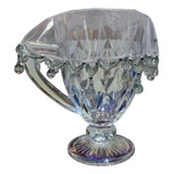 Cobre Jarra Com Pedraria Bordado Tule Trasnparente 25 Cm 